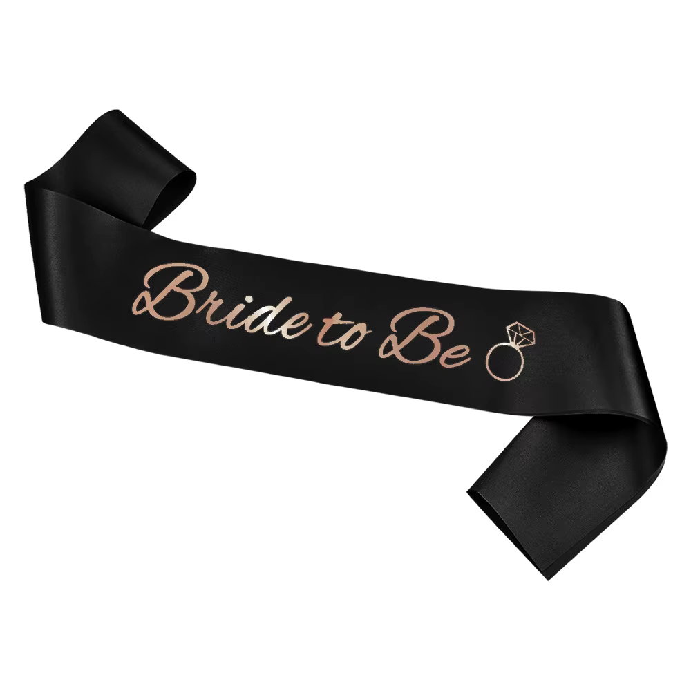 Autocollants de Tatouage en Satin pour Future Mariée, Voile, Ceinture, Décoration de Mariage ou d'En