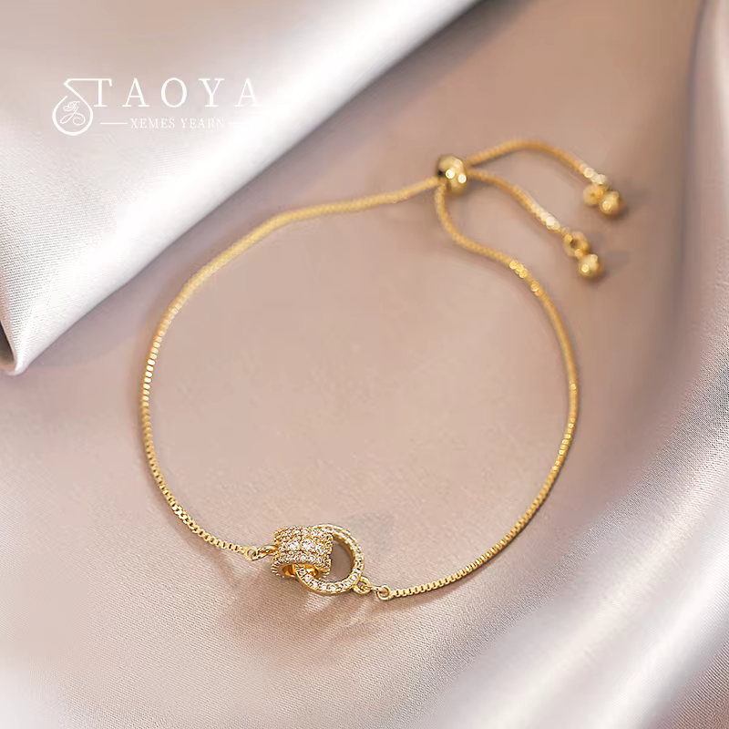 Interlocki – bague au Design classique, couleur or, Bracelets porte-bonheur pour femmes, nouveaux bi