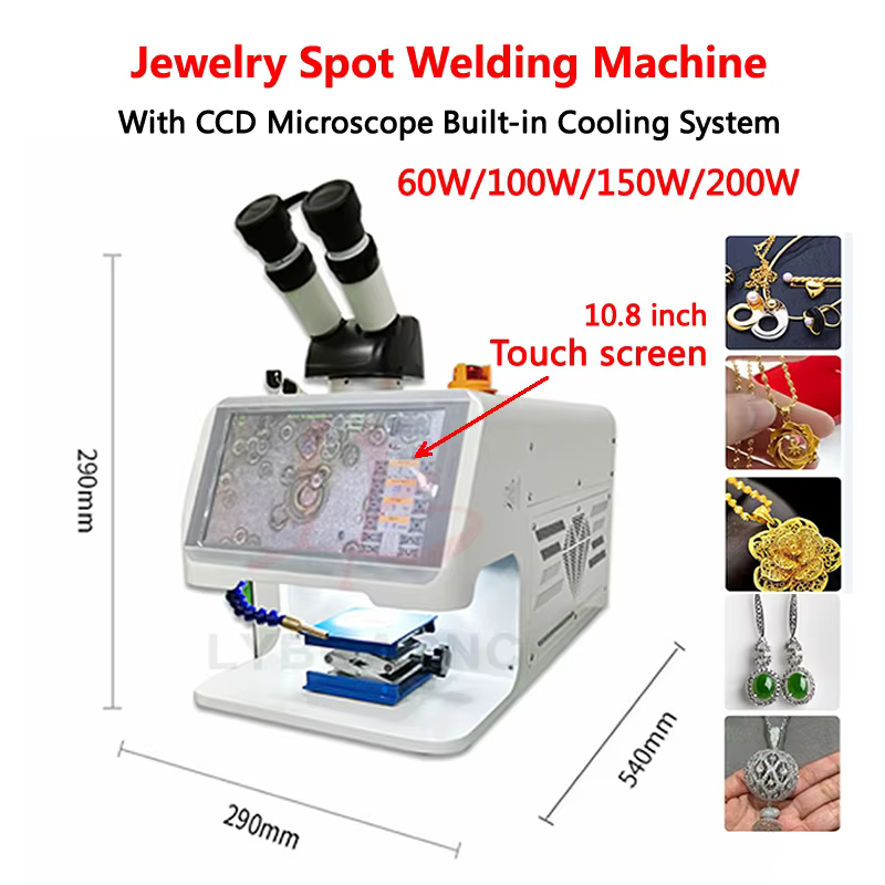Machine à Souder par Points pour Bijoux, Écran Tactile Laser ND YAG, Mini Soudage Laser avec Système