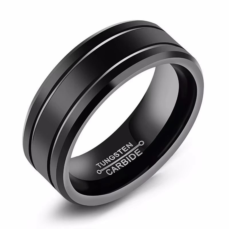 Bague en acier inoxydable noir pour hommes, Punk, Vintage, bijoux à la mode, grand anneau, vente en 