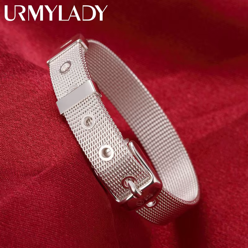 Offre spéciale fine noble bijoux populaires 925 en argent sterling beau Bracelet de montre pour femm