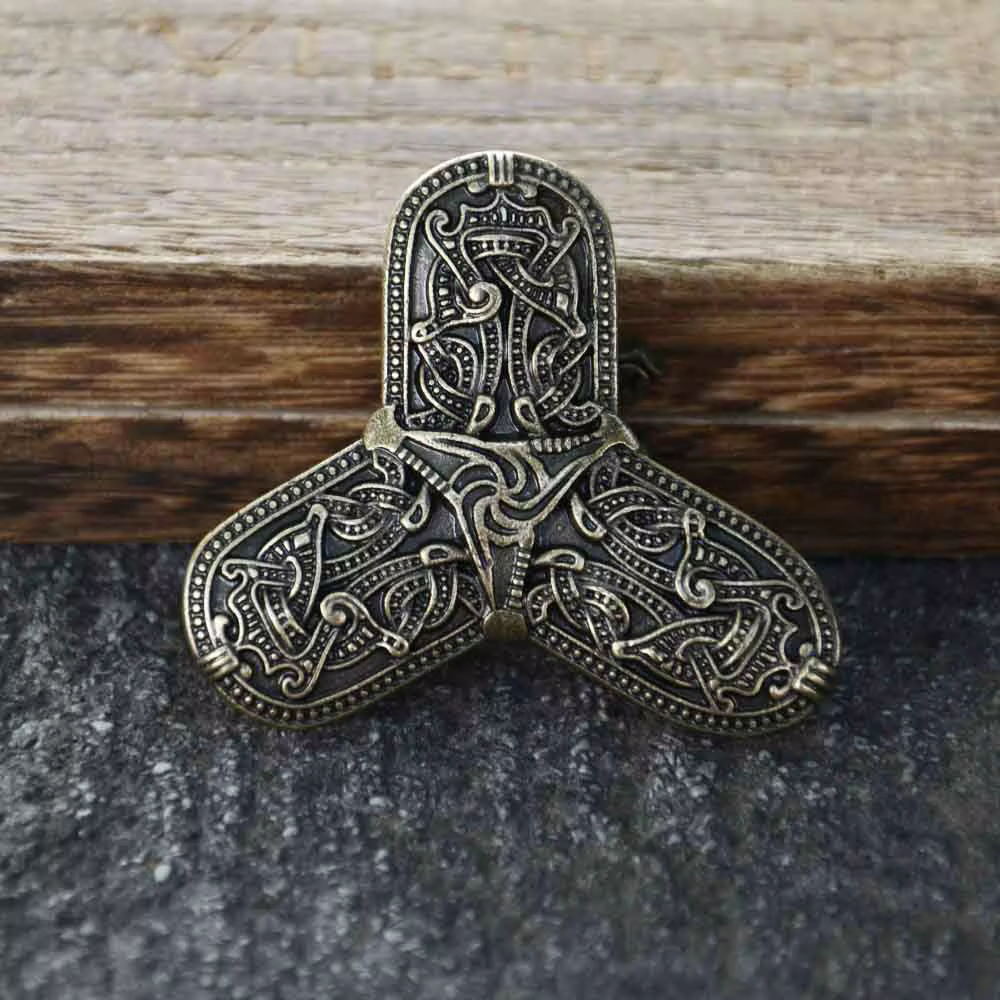 Nostalgie nordique Viking amulette broche suède scandinave fibule anciennes broches hommes femmes Br
