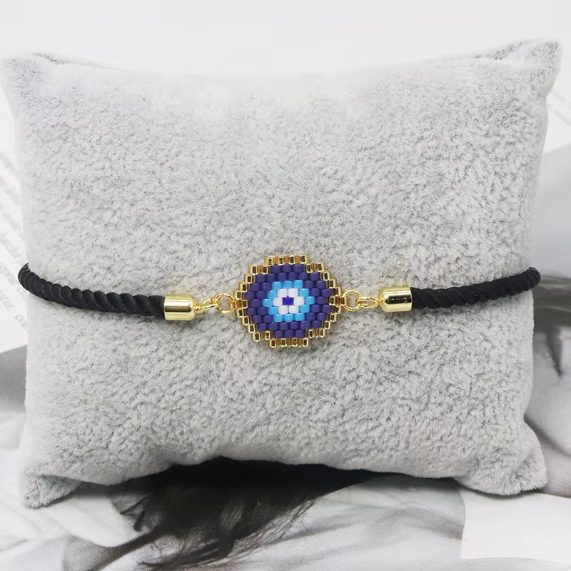 BLUESTAR-Bracelet en Acier Inoxydable Minimaliste pour Femme, Simple, Ata Yuki, Perlé, Vacances Euro