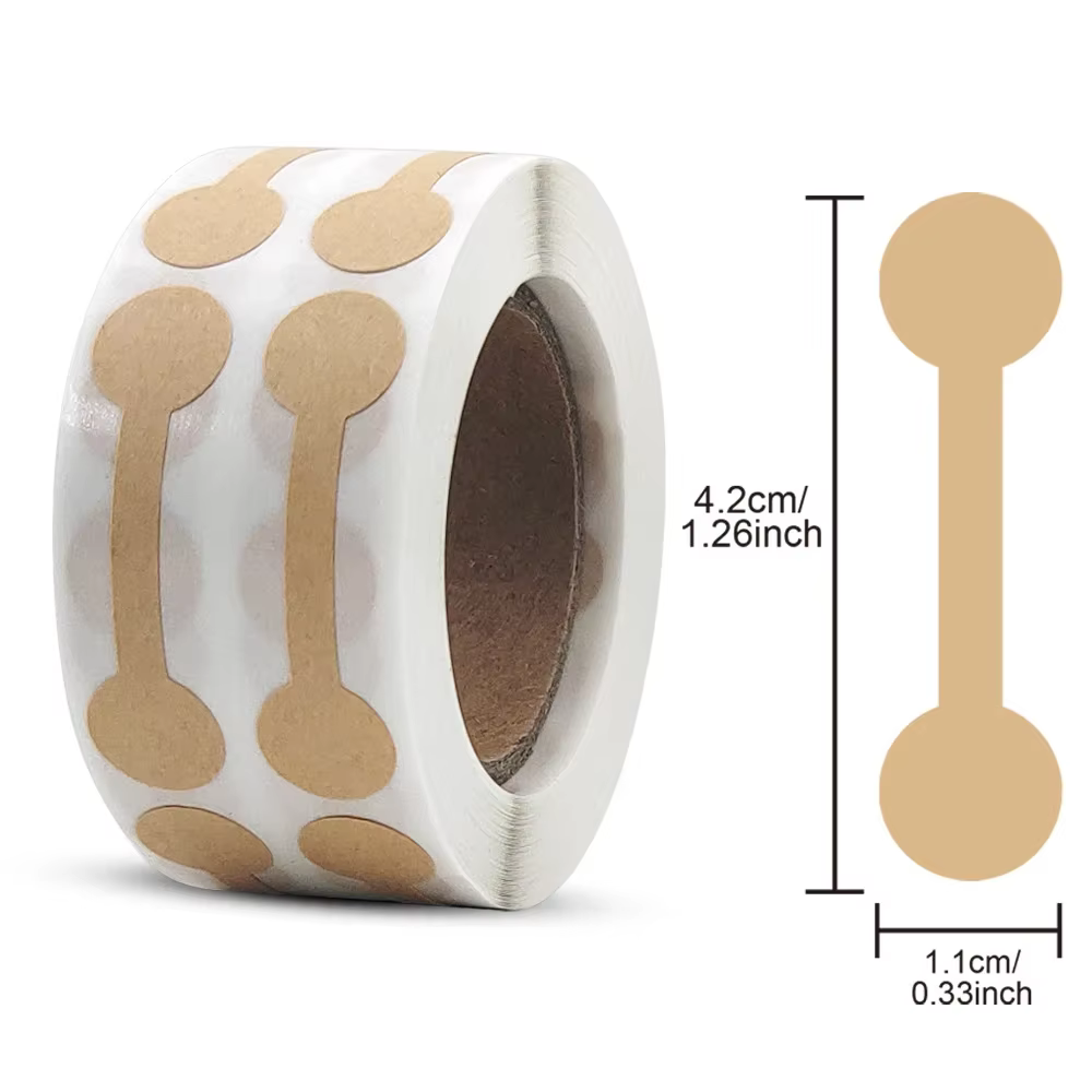 500/1000 pièces étiquettes de prix de bijoux étiquette de bijoux auto-adhésive blanc étiquettes de p