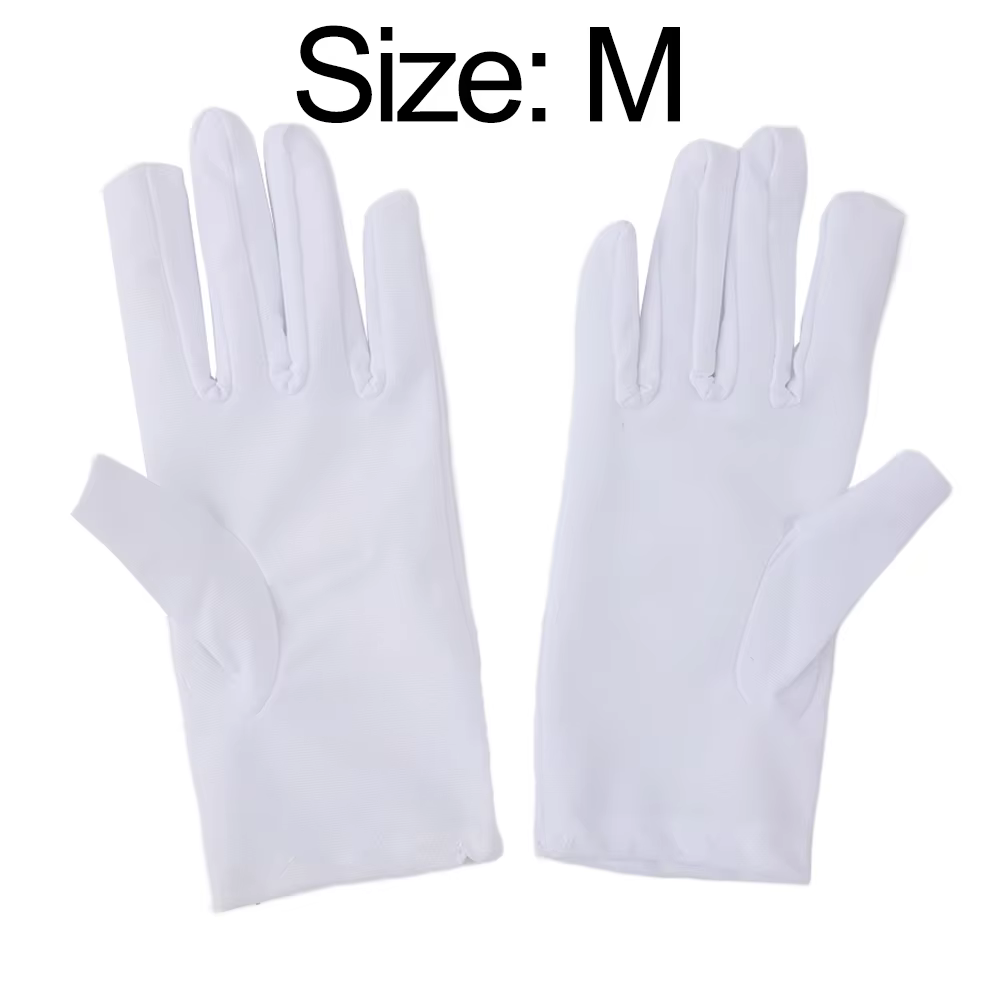 Gant magique d'étiquette blanche unisexe, pour spectacle de danse, conducteur de scène, gants à doig