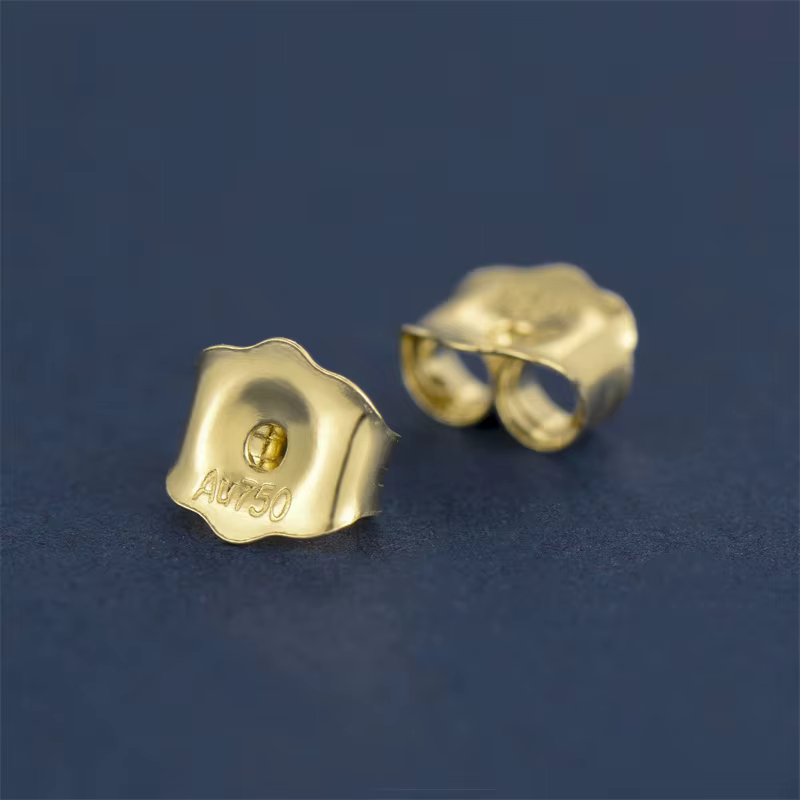 Sinya-Boucles d'oreilles en or 18 carats pour la recherche de bijoux, bouchon d'oreille, bijoux fins
