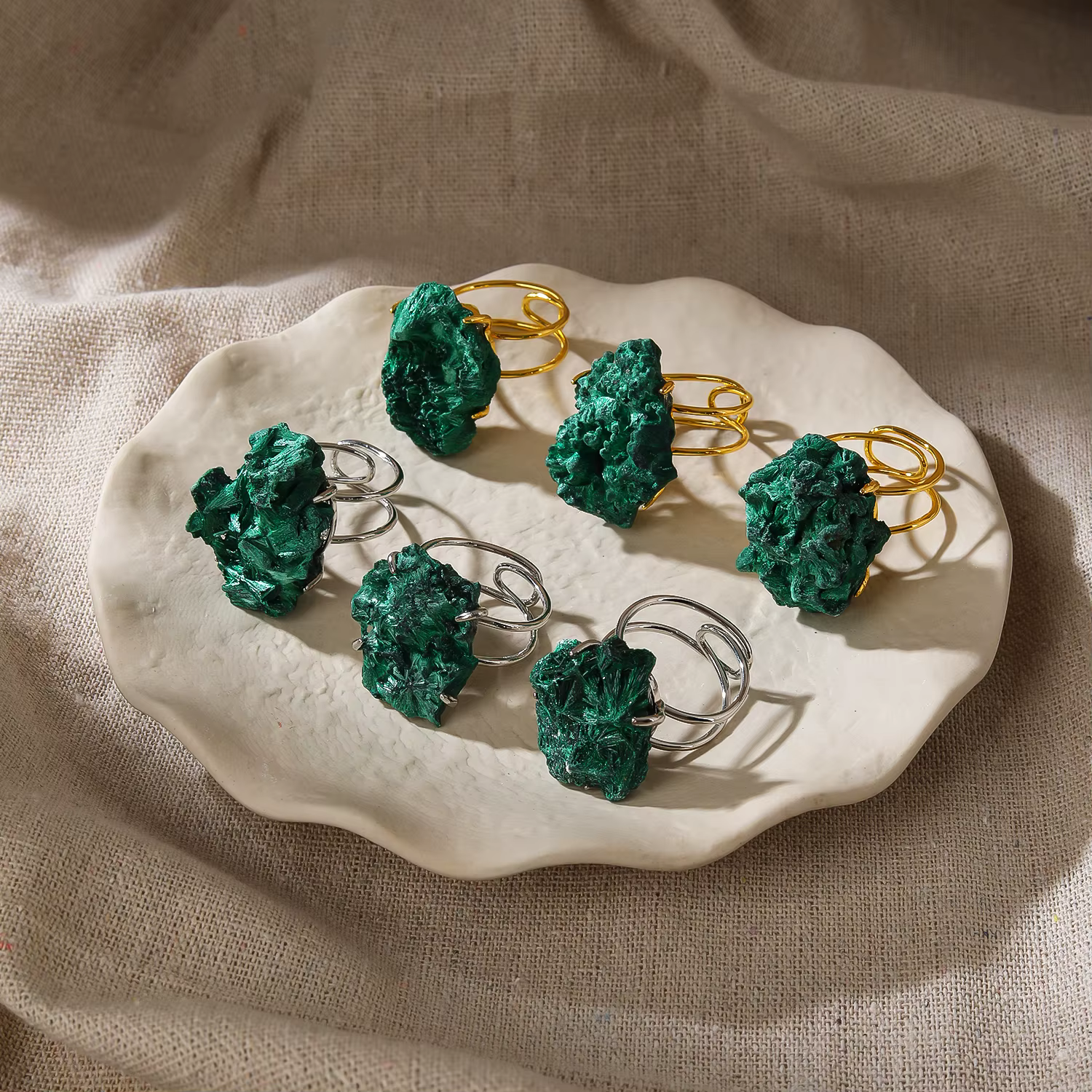 Bagues en quartz clair, bague en pierre naturelle pour femmes, cadeau pour dames, bijoux irréguliers