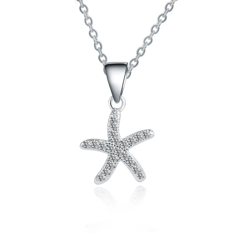 Collier pendentif trèfle à quatre feuilles en forme de cœur, bijoux en argent 925 en Zircon pour fem
