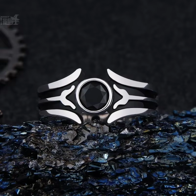 Anime épée Art en ligne Kirito Asuna Yuuki SAO 925 bague en argent Sterling réglable bijoux de fianç