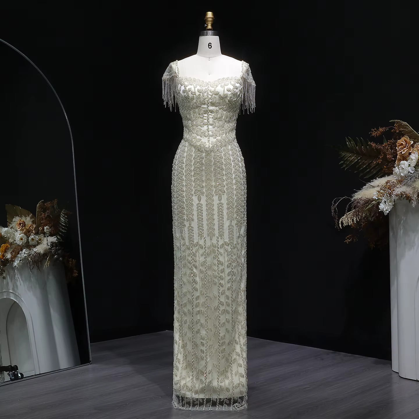 Robe de soirée rose de luxe Sharon Said, style saoudien, pour femme, élégante, pour mariage et fêtes
