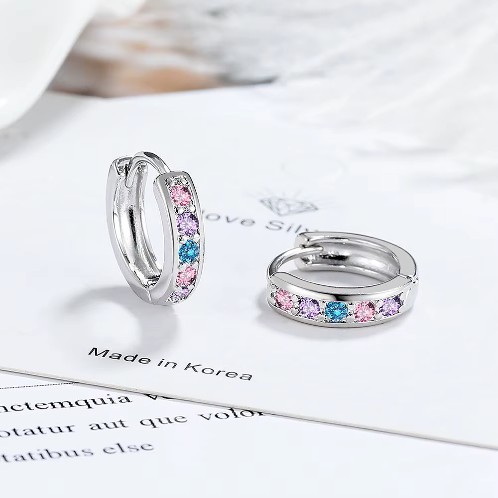 Boucles d'oreilles en argent Sterling 925 pour femmes, bijoux élégants, accessoires de vente en gros