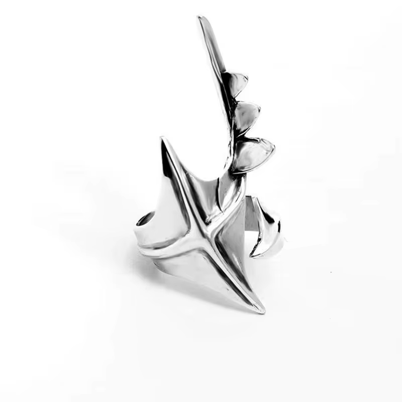 Cyberpunk Alien – bague irrégulière unisexe, anneaux d'ouverture exagérés Hip-hop, accessoires de ca