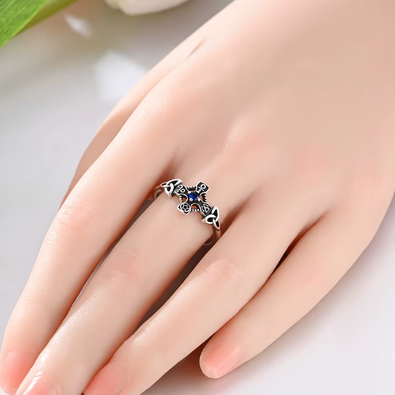 Bagues ouvertes croisées en argent Sterling 925 pour femmes et filles, bijoux originaux, cadeaux d'a