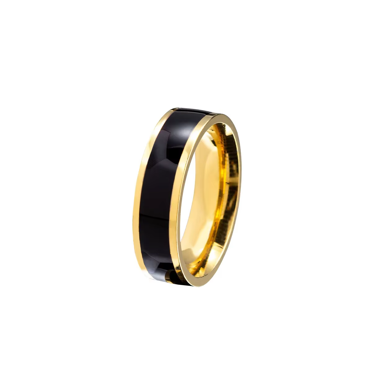 Bague goutte d'huile 6mm/8mm, bagues classiques en acier inoxydable pour hommes et femmes, bijoux de