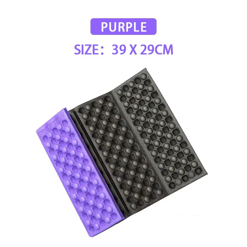 Tapis de massage nid d'abeille pliable en XPE, coussin d'extérieur pour randonnée, camping, entraîne