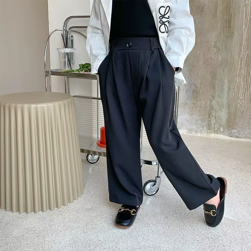 Pantalon d'École Décontracté pour Bébé Fille et Garçon de 1 à 10 Ans, Vêtement Formel avec lèvent Im