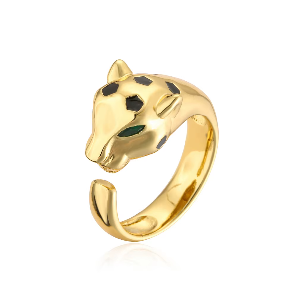 Bague en forme d'animal incrusté de CZ, ouverture de personnalité unisexe, bijoux de fête, cadeau, l