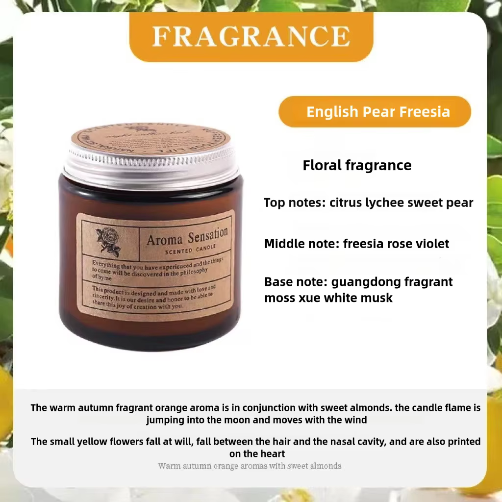 Bougie de soja parfumée ci-après, sans fumée, huile essentielle aromatique, décoration de luxe, cade