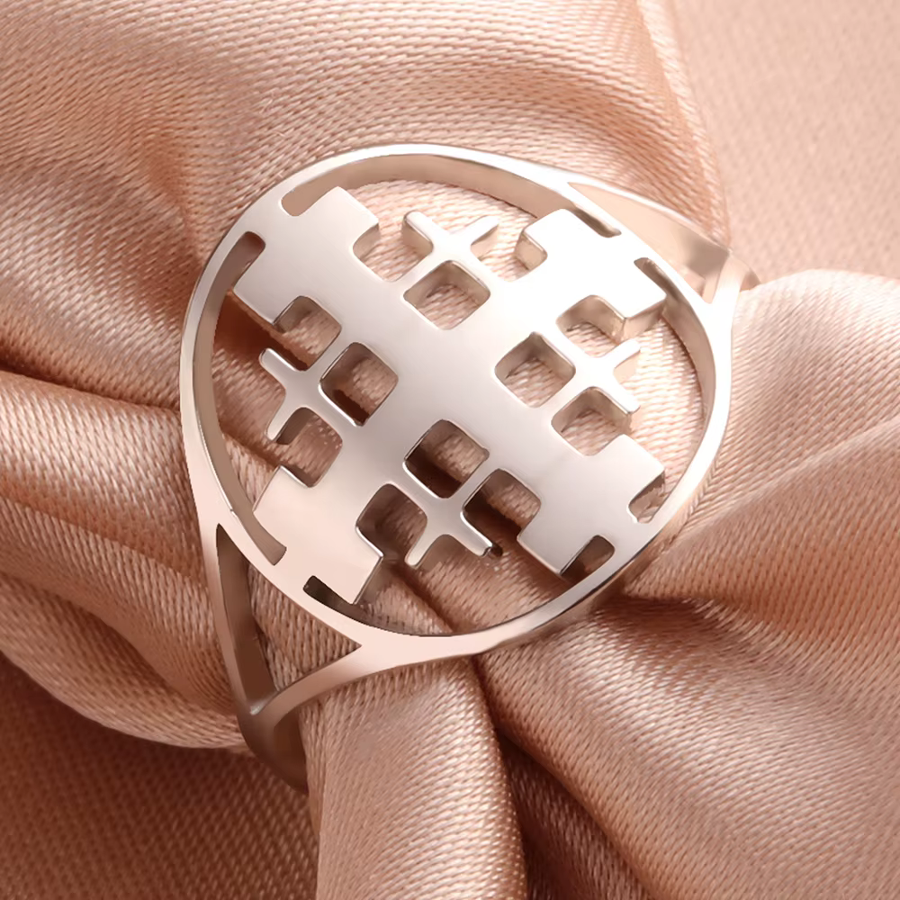 Dawapara – bague croix du saint jérusalem, bague de chevalier templier croisé, cadeau chrétien, bijo