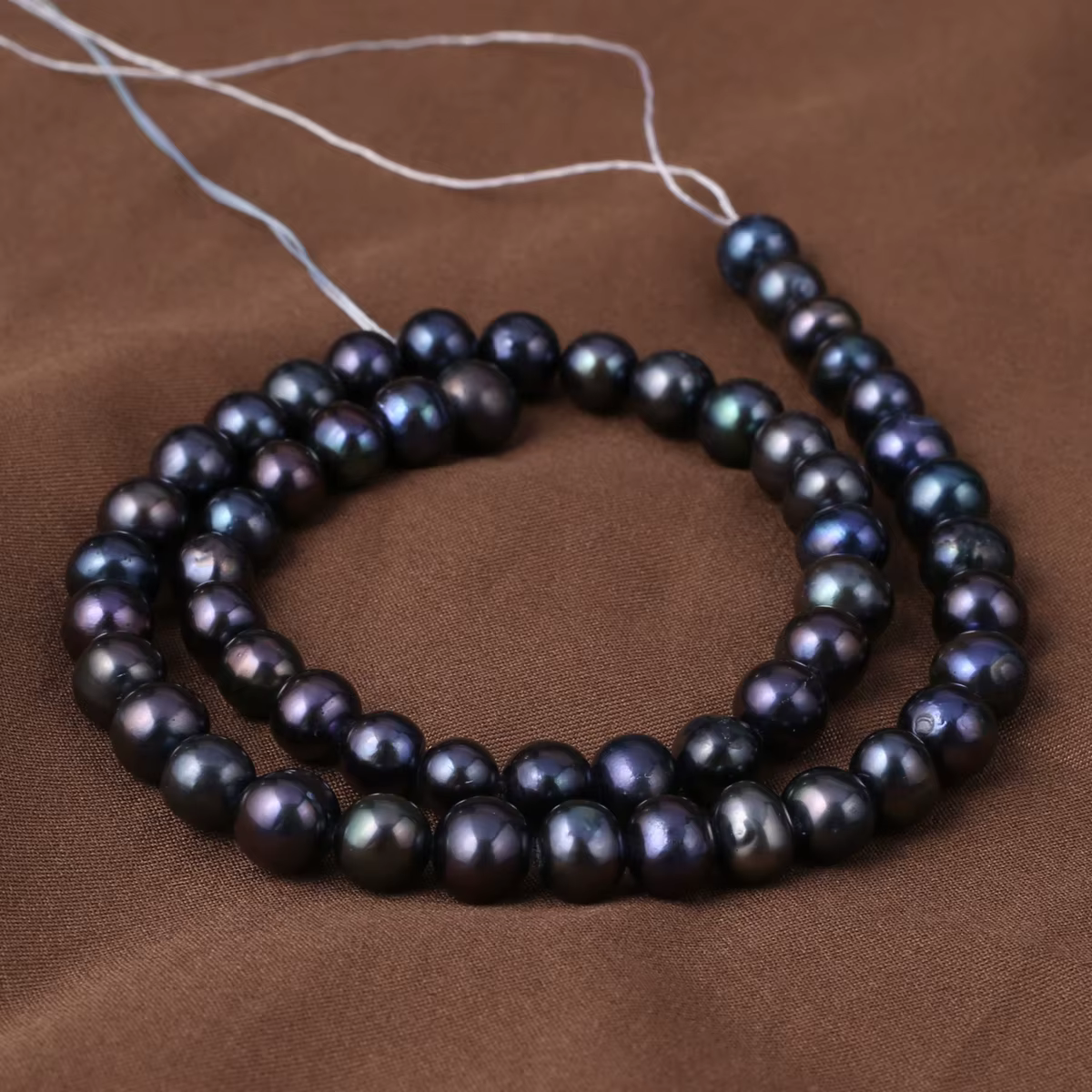 Perles baroques naturelles d'eau douce noires rondes pour la fabrication de bijoux, accessoires pour