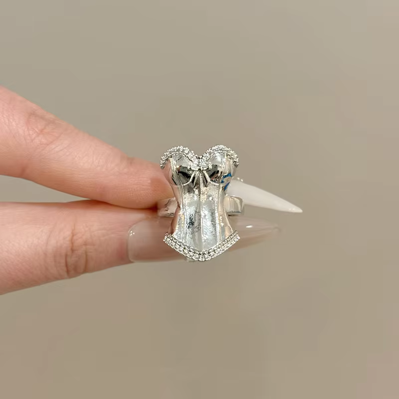 Bague élégante pour femme, style princesse, vintage, minimaliste, de haute qualité, cadeau de bijoux