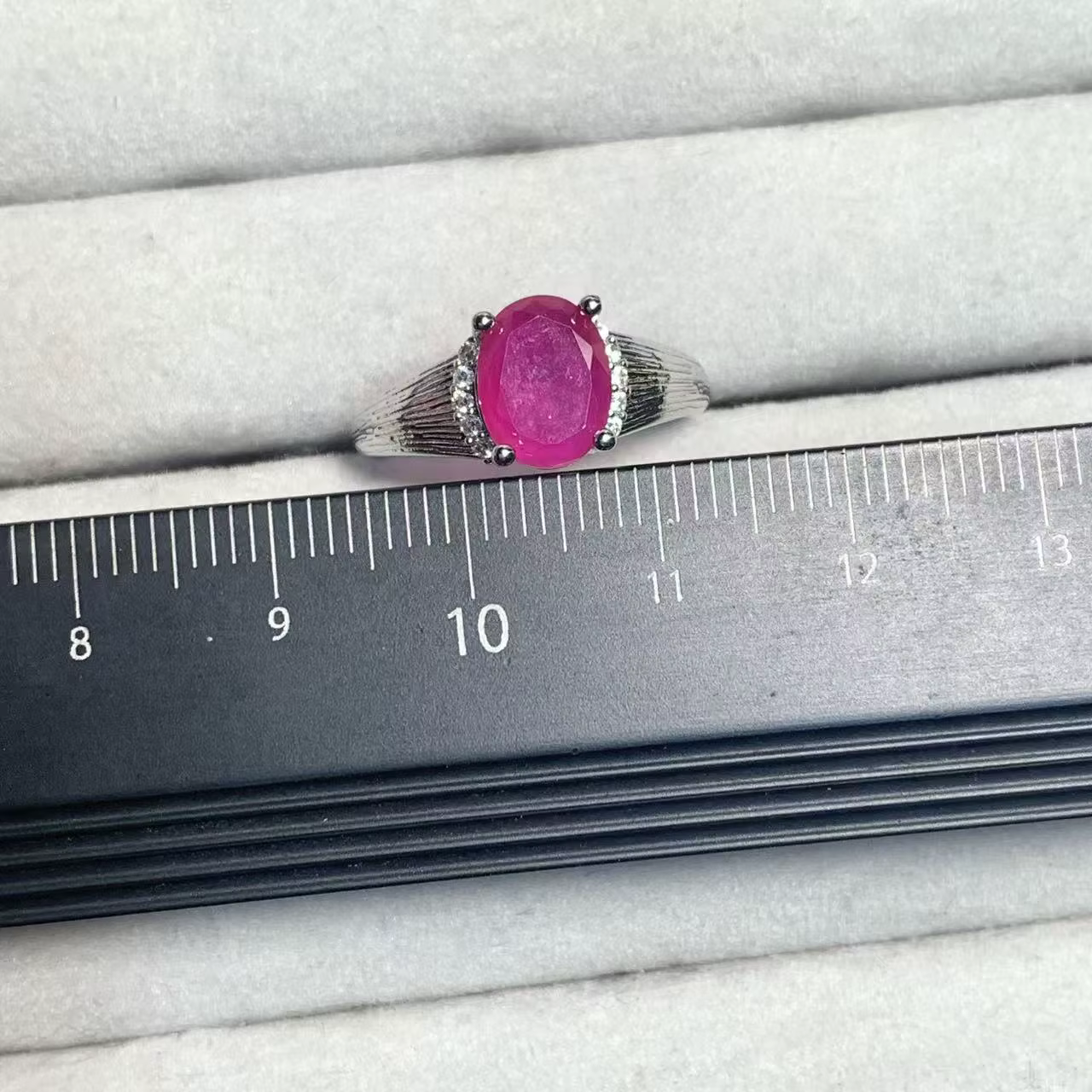 Bague extravagante en rubis naturel réglable pour femme, bijoux de haute qualité, style vintage, ven