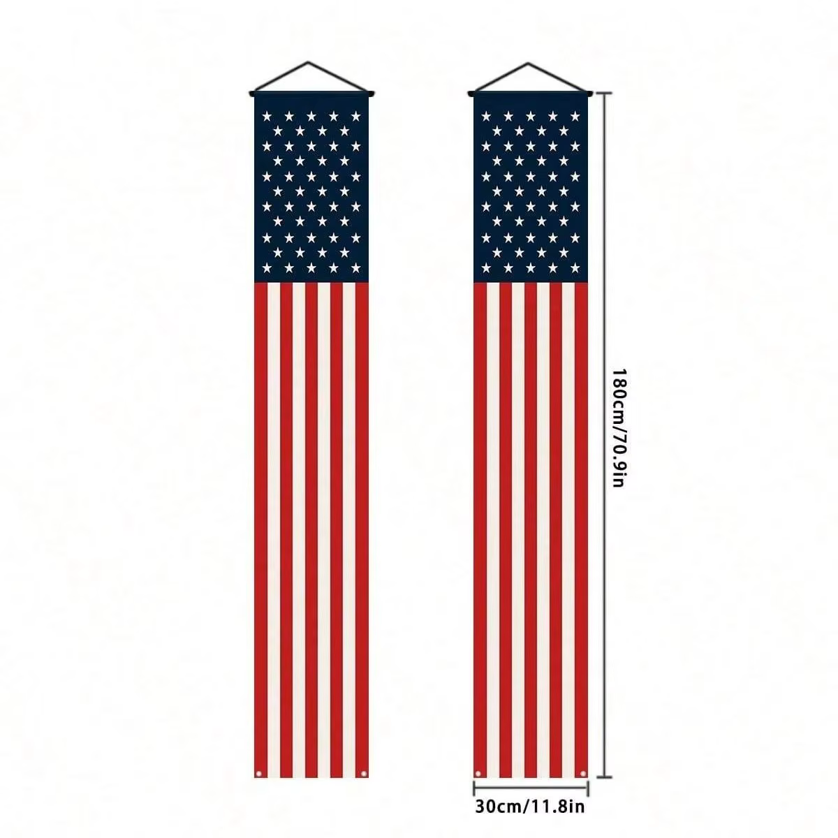 Bannières patriotiques du 4 juillet, drapeaux américains pour porche, décorations de fête de l'Indép