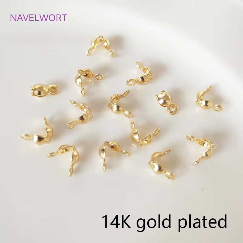 Fournitures pour la fabrication de bijoux, résultats épais, plaqué or véritable 14k/18k, pointe de p