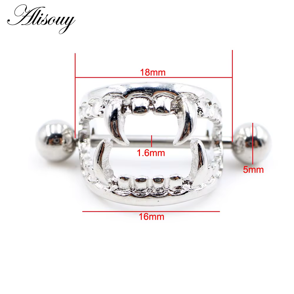 Alisouy 2 pièces en alliage d'acier inoxydable, bijoux de piercing sexy pour femmes et filles, annea
