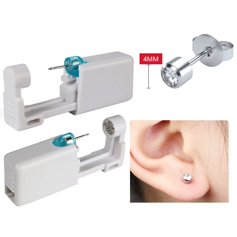 Pistolet de perçage d'oreille jetable, désinfection de sécurité, Kit de perçage de boucles d'oreille