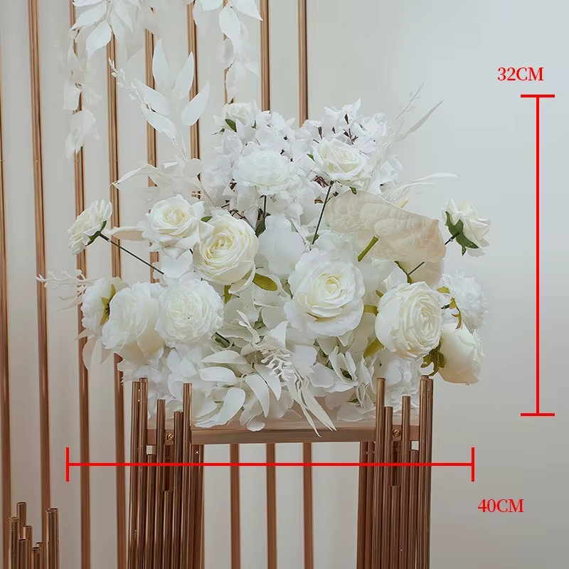 Nouveau arc galvanisé marqueur d'allée géométrique ensembles floraux créer un décor frappant pour le