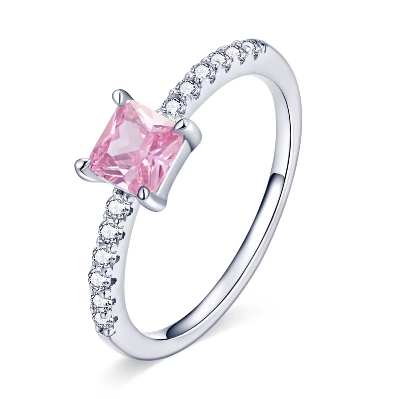 Bamoer – bague en argent Sterling 925 rose pour femmes, bijoux fins mignons, accessoires de mariage,