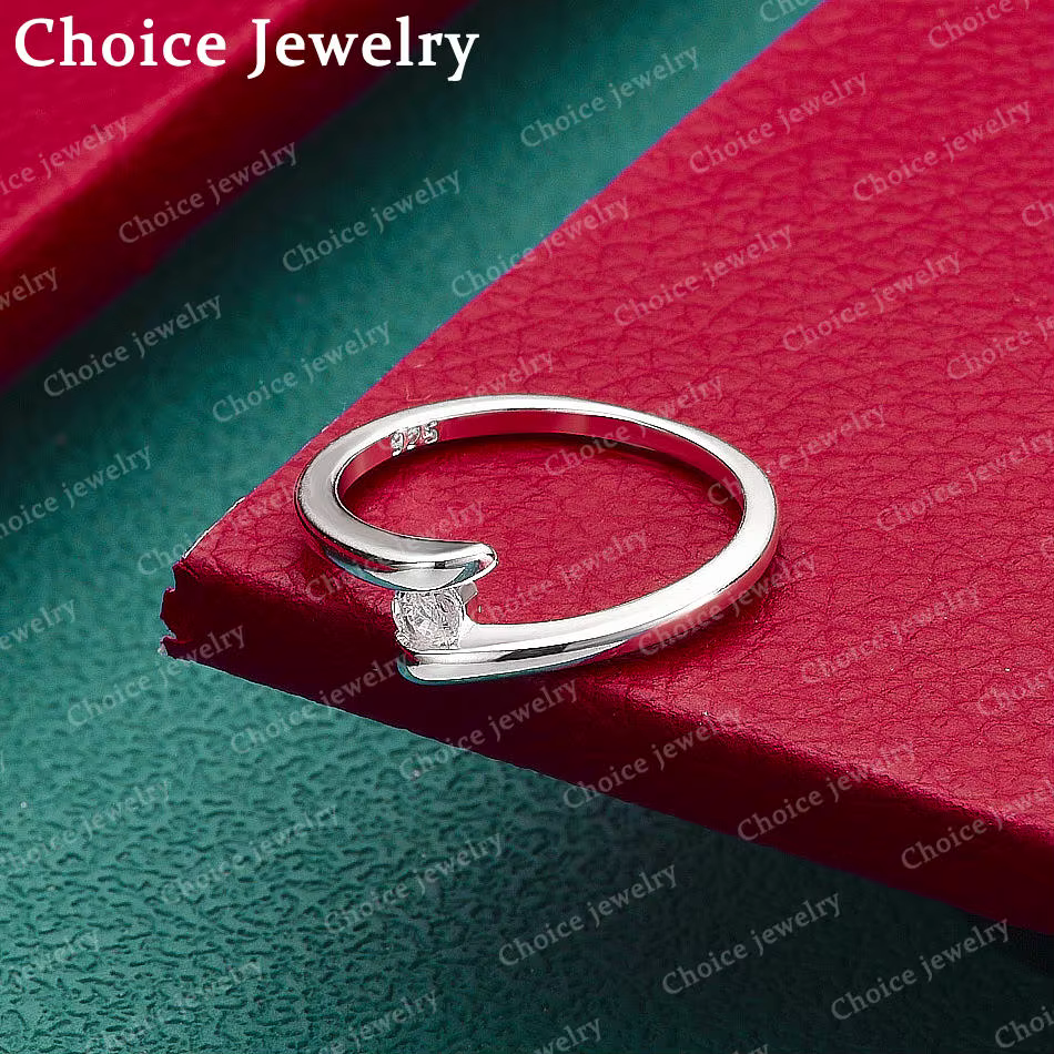 Bague de mariage en argent Sterling 925 pour hommes et femmes, bijoux à la mode, accessoires de fian