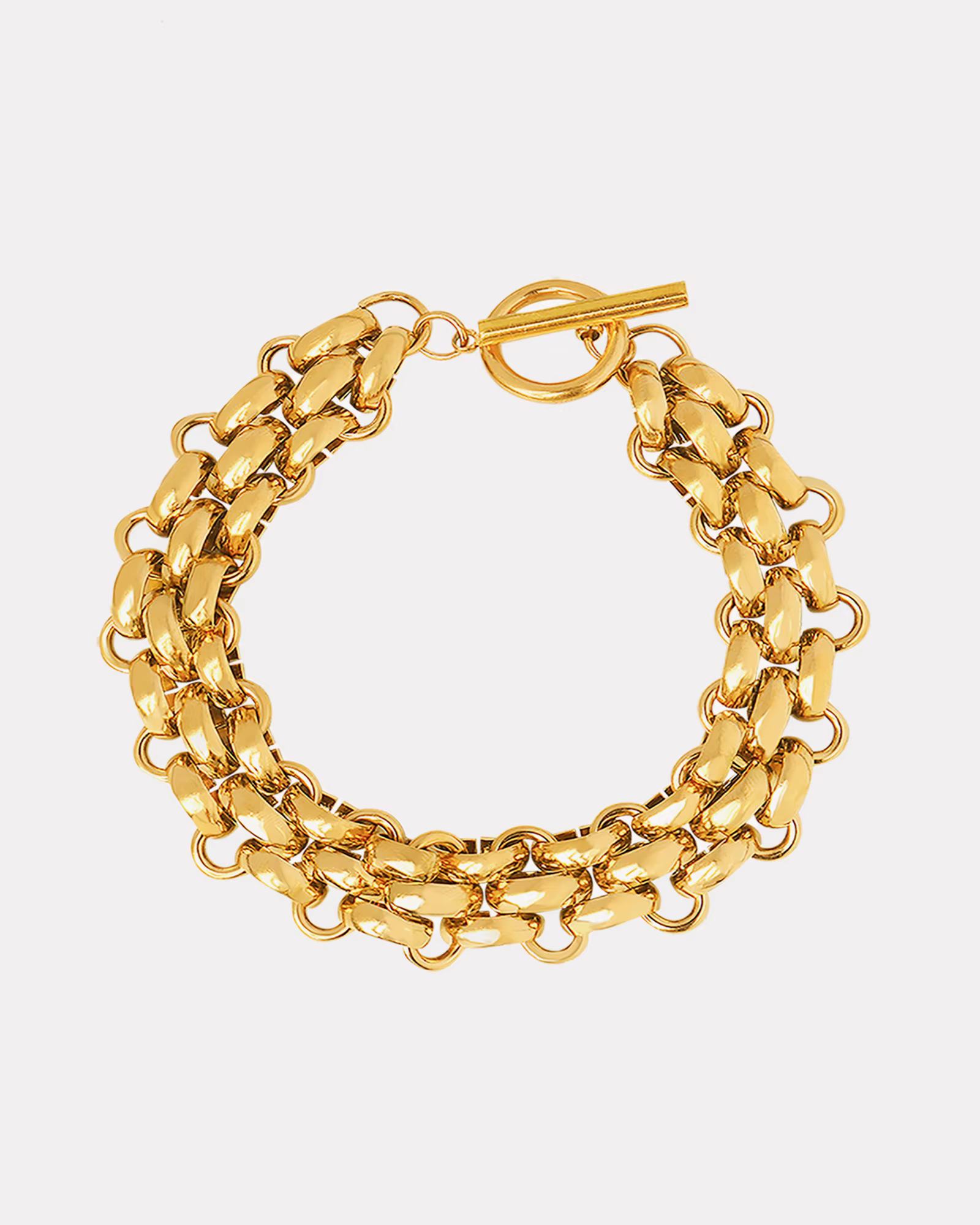 Liora – collier et Bracelets en perles d'imitation pour femmes, chaîne en acier inoxydable plaqué or