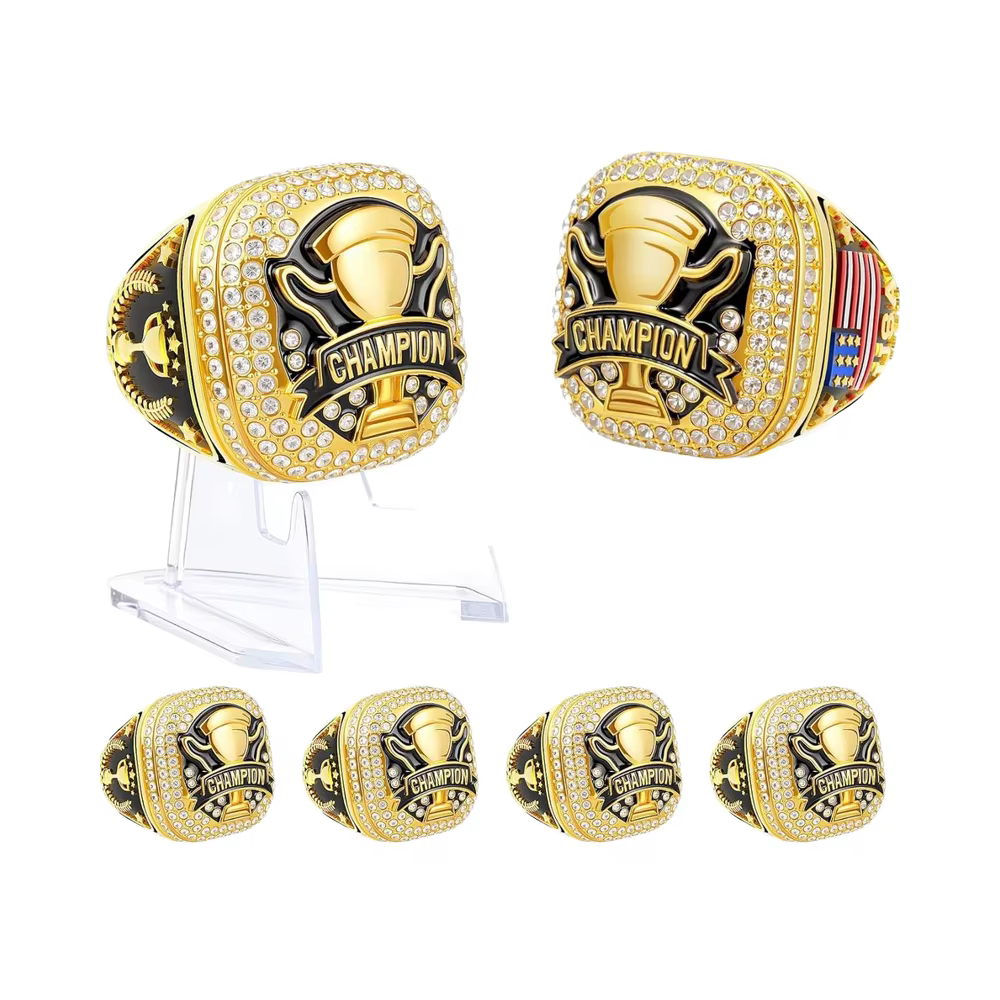 Bague de championnat personnalisée à bas prix pour les matchs sportifs, conception gratuite, prix ab
