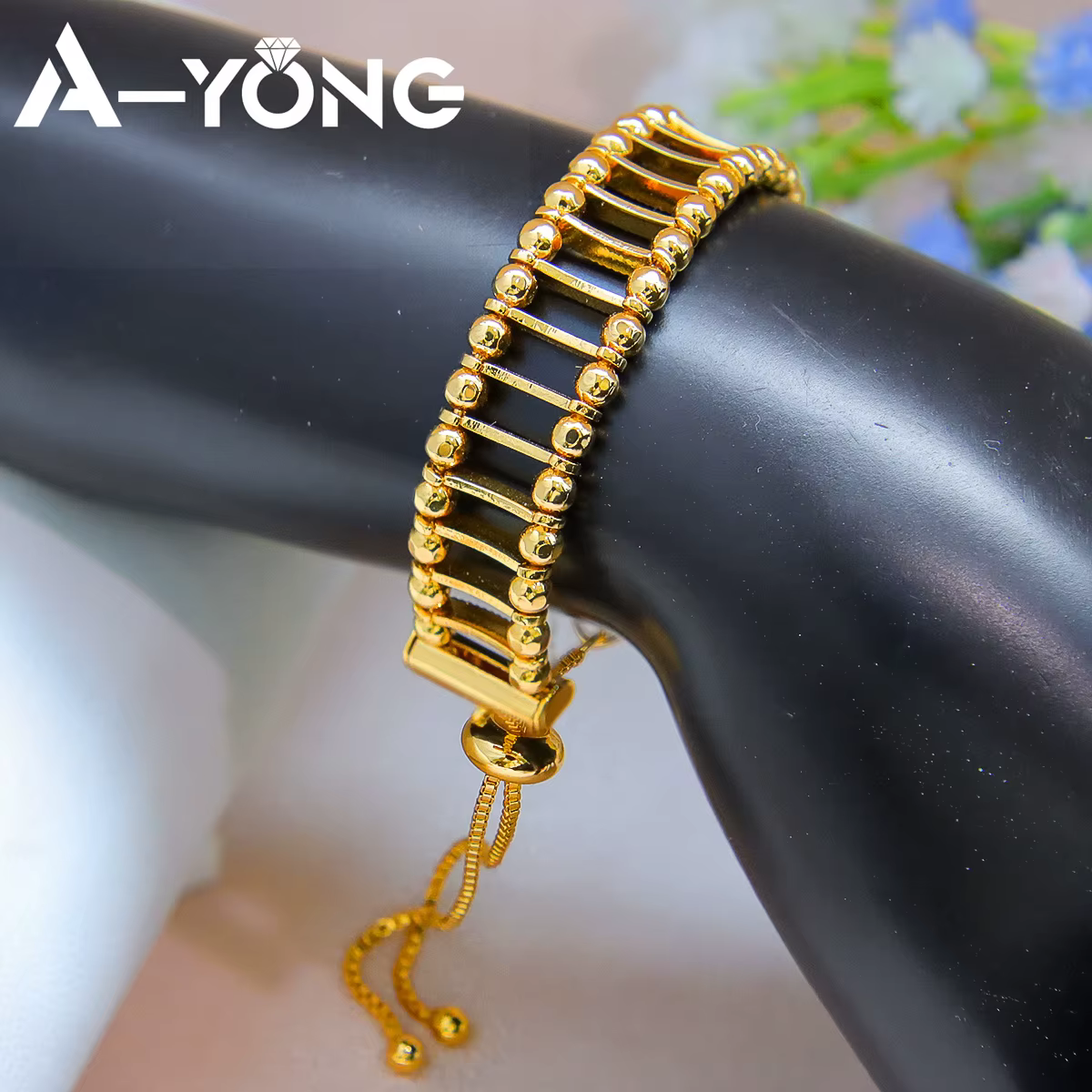 JODubai-Bracelet Plaqué Or Arabe 21K pour Femme, Bijoux de Mariage Vintage de Luxe, Document à la Mo