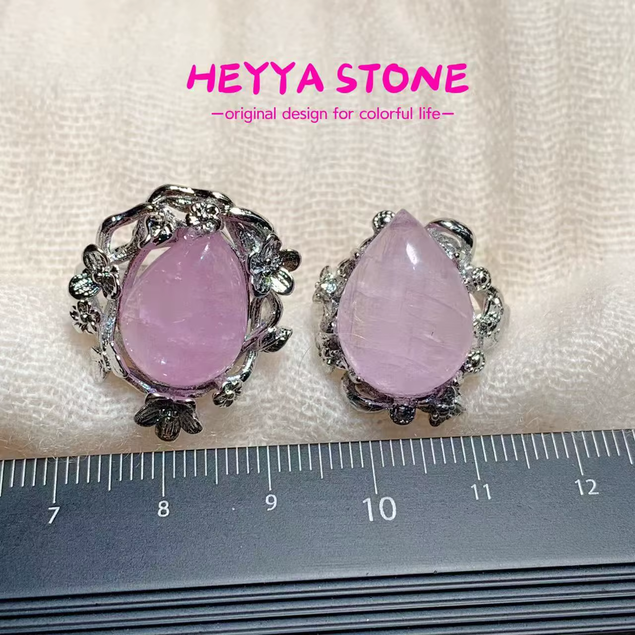 Bague vintage en Kunzite naturelle pour femmes, en cuivre, bijoux fins simples, pierre précieuse, St