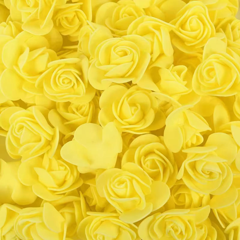 100/150/300 pièces de têtes de roses artificielles en mousse PE de 3,5 cm pour la Saint-Valentin, la