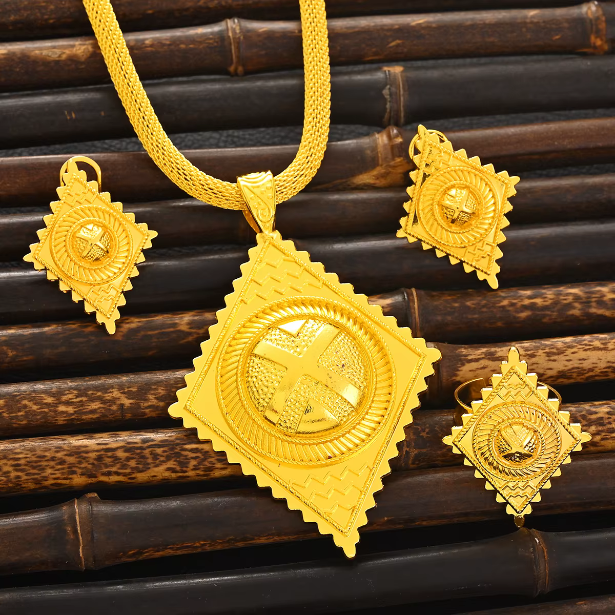 Bijoux arabes éthiopiens de petite taille pour filles et femmes, document en or, cadeau d'anniversai