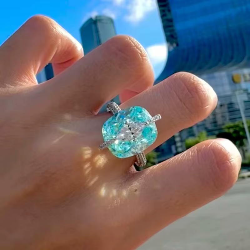 ZOCA 925 bague originale grandes bagues en argent de luxe nouveaux anneaux ambre raiponce pour les f