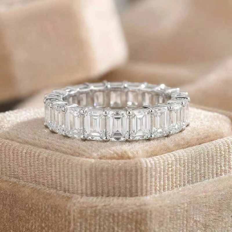 Superbes bagues de fiançailles en argent sterling 925 de haute qualité, bijoux de mariage en vogue, 