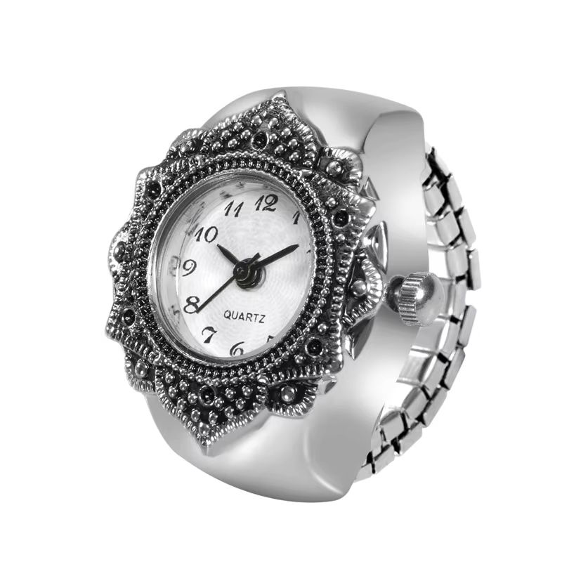 Montre Bague Tendance pour Couple, Nouvelle Montre de Doigt Créative