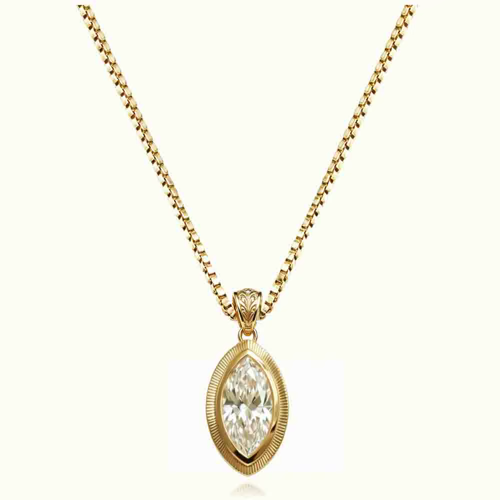WUIHA – collier avec pendentif en argent Sterling 925, style Vintage, coupe européenne ancienne, dia