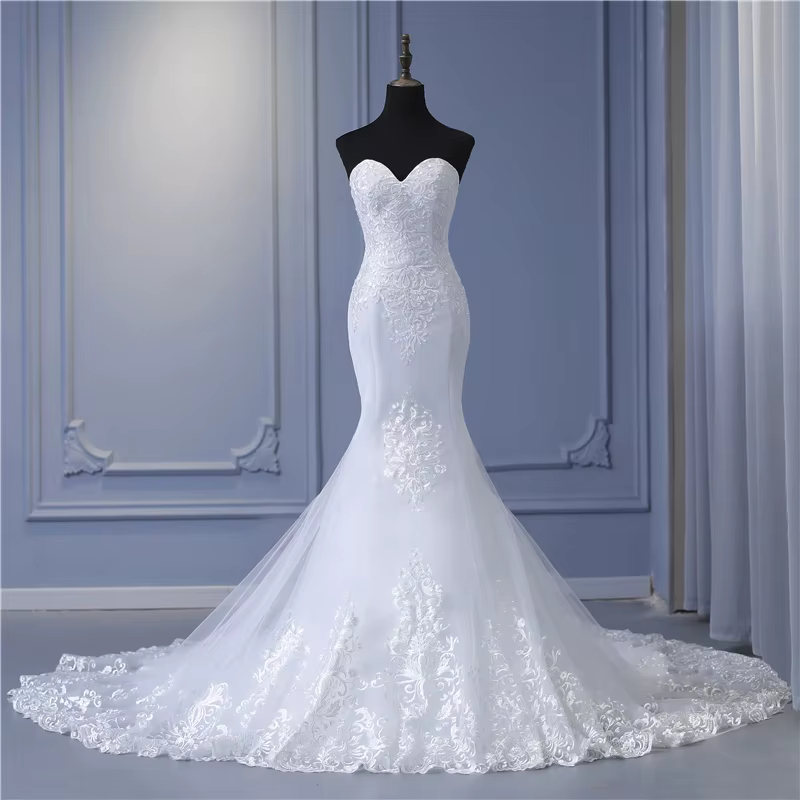 Y & M-Robe de mariée vintage arabe Aso Ebi, dentelle perlée, paillettes, sans bretelles, patients si
