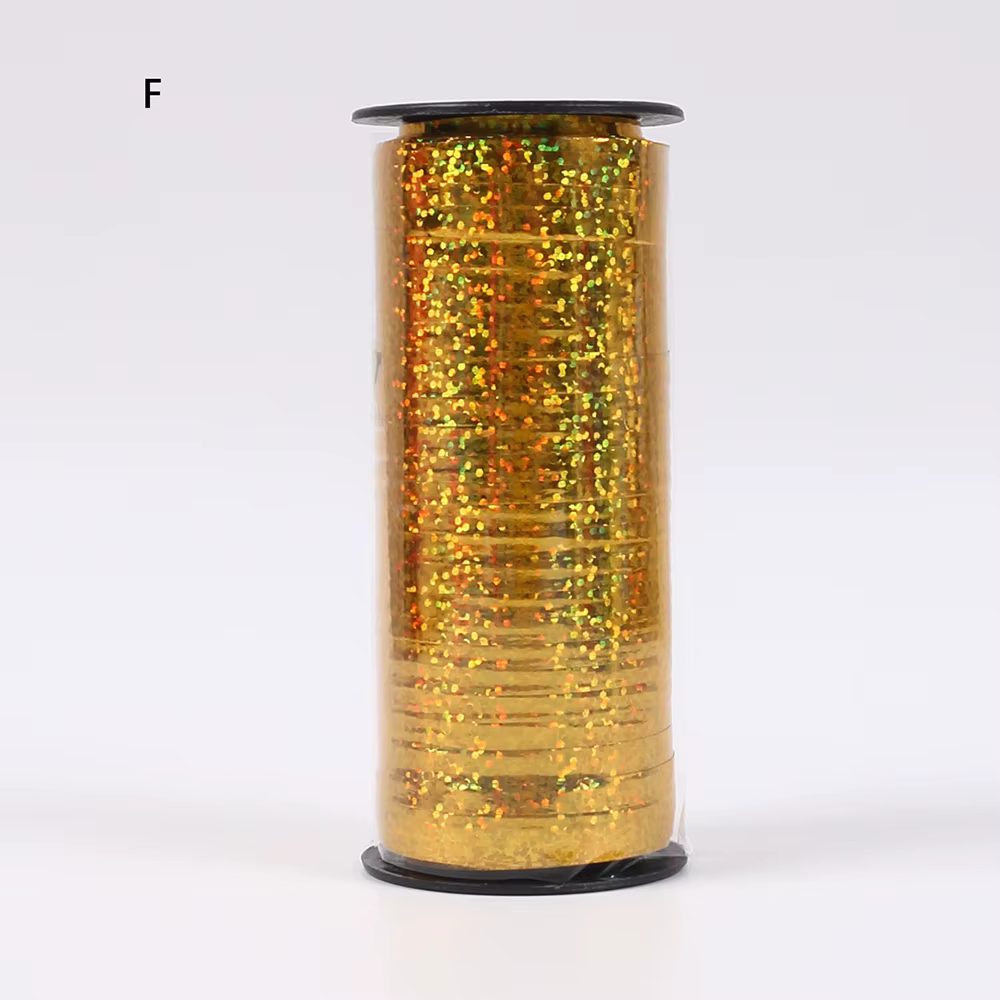 Rouleau de rubans à friser à paillettes, 100 mètres/rouleau, rubans pour ballons, emballage cadeau, 