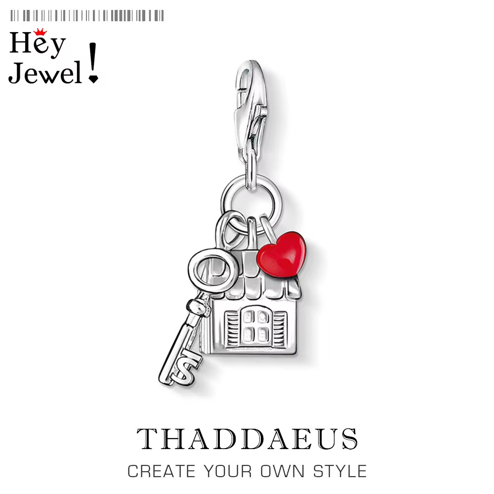 Breloque maison d'amour, bijoux romantiques en argent Sterling 925 pour femmes, pendentif doux
