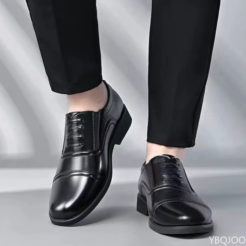 Chaussures formelles de bureau d'affaires confortables pour hommes, grande taille, à la mode, coupe 