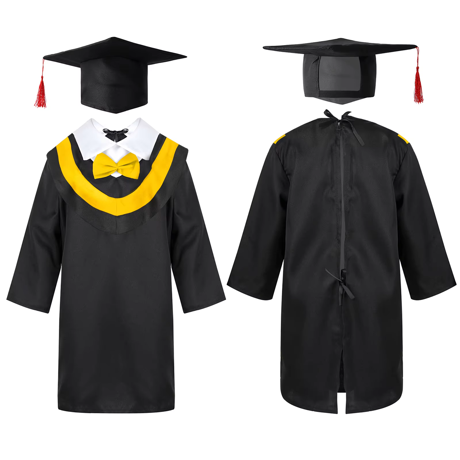 Robe de remise de diplôme pour garçons et filles, uniformes d'école primaire préscolaire avec capuch