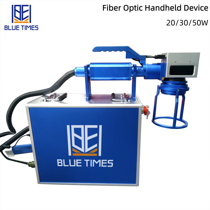 Bluetimes 20/30/50W marqueur laser à fibre portable pour couper des feuilles d'or, d'argent, d'acier