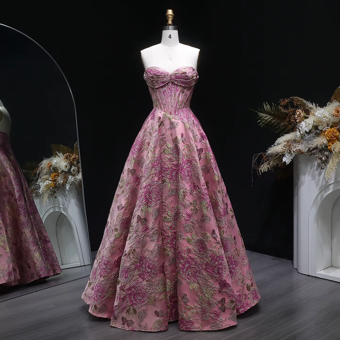 Robes de soirée élégantes à motifs floraux Sharon Said pour femmes, nouvelles robes de bal d'anniver